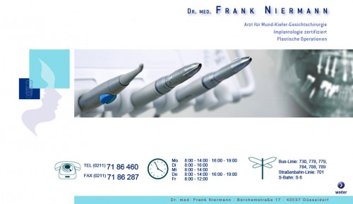 Firmenprofil von: Implantologie in Düsseldorf: Dr. med. Frank Niermann