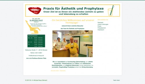 Firmenprofil von: Zahnerhalt in der Praxis für Ästhetik und Prophylaxe in Münster