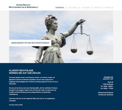 Firmenprofil von: Rechtsanwaltskanzlei Katrin Redlich in Greifswald